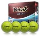 Volvik Vista Tour iV 4-Piece Golf Balls - Yellow / 12 Count