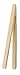 HIC Kitchen Toast Tongs, Natural Bamboo, 6.5-Inches