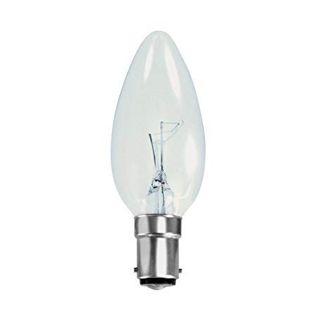 20 x CLEAR CANDLE 60w WATT SMALL BAYONET CAP // SBC // B15 LAMP LIGHT BULBS