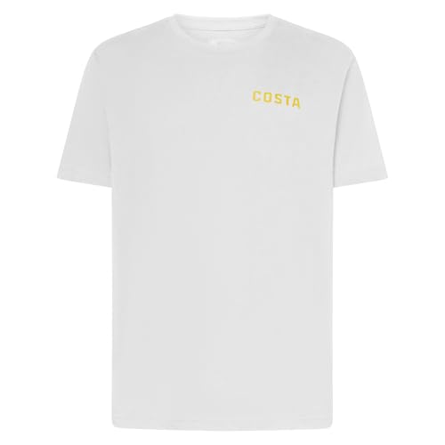 Costa Del Mar Mens Open Water Crest T-Shirt, White, XX-Large