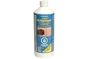 Stonesaver Citrus Oil Degreaser for Concrete and Paving Stone, Industrial Strength, 1L
