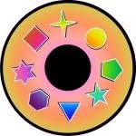 2D Shapes Effects Wheel for Solar Projectors