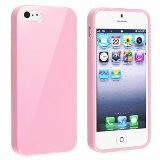 EVERMARKET(TM) TPU Rubber Skin Case Compatible with Appleå iPhoneå 5 / 5S, Light Pink Jelly