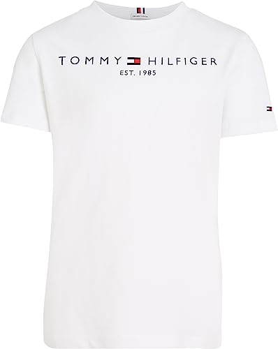 Kinder Unisex T-Shirt Kurzarm Essential Tee Rundhalsausschnitt, Weiß (White), 5 Jahre