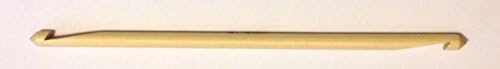 1Pcs Craft Project Tools Double Ended Tunisian Bamboo Crochet Hook Knitting Kits Needles Hands Needlecrafts, Size J (6.0 mm) US 10 Need