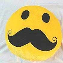 Jassi Toy Smiley Thick Plush Pillow Round Cushion Pillow Stuffed /Gift for Kids/for Birthday Gift
