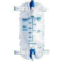 Rusch Easy Tap Urinary Leg Bag with Flip Valve, Medium, 500ml/19 oz, 48/Bx