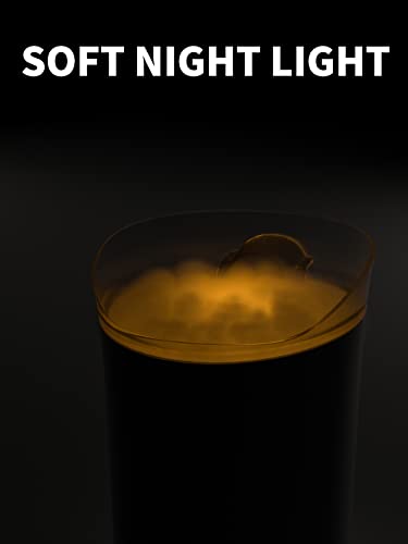 SERENLUX Essential Oil Diffuser, Backflow Mist Like Cloud Fall Cloud Flow, 280ml Aromatherapy Humidifier with LED Lights, Waterless Auto Off, Air Aroma Scent for Home Office Large Room, Pink