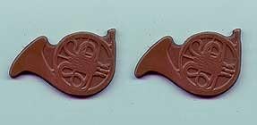 2 pc. Chocolate French Horn Favors - 5 packs