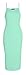 Forever Women's Halter Solid Sleeveless Midi Fitted Dress, Mint, 18/20 Plus