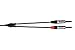 Hosa HMP-010Y Pro Stereo Breakout Cable - 3.5mm TRS Male to Dual 1/4-inch TS Male - 10 Foot