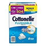 Cottonelle Fresh Care Flushable Cleansing Cloth, 504 Count