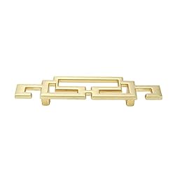Semetall 4.2" Drawer Pulls, Modern Gold Cabinet
