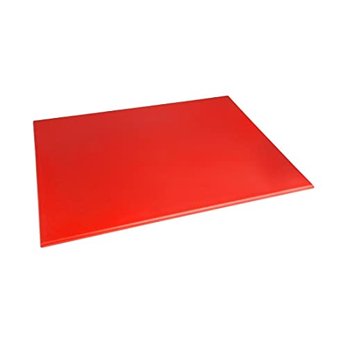 Hygiplas tagliere grande ad alta densità , rosso, 12 x 600 x 450 MM taglio da cucina