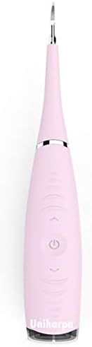 Uniharpa Household Electric Dental Calculus Remover Tartar Scraper Tartar Remover for Fighting Tartar Tooth Stains Teeth Polishing (Pink)