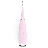 Uniharpa Household Electric Dental Calculus Remover Tartar Scraper Tartar Remover for Fighting Tartar Tooth Stains Teeth Polishing (Pink)