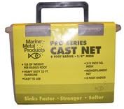 Marine Metal Monofilament Cast Net, 3/8" Mesh, 8' Radius