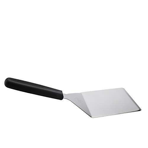 KitchenVIA Wide Spatula Turner, HeatResistant Handle, Beveled Edge for