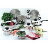 Chef's Secret 15-Piece Element Stainless-Steel Cookware Set