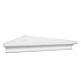 AHDECOR White Corner Shelves, Stylish Wall Mounted Corner Shelf for Space-Saving Storage in Living Room, Bedroom, and Office, Set of 2