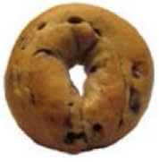 Burry 51 Percent Whole Grain Sliced Blueberry Thaw and Serve Bagel, 2 Ounce - 72 per case.