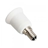 E14 to E27 Light Lamp Bulbs Adapter Converter White 15g, Model: , Electronic Store