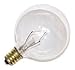 60-watt G16.5 Decorative Globe E12 Candelabra Base Light Bulbs, Crystal Clear, 10-Pack