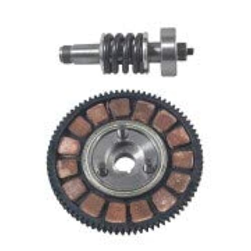 Moped Clutch Shaft disc 49cc 80cc Clutch Big Bevel Gear with Pads