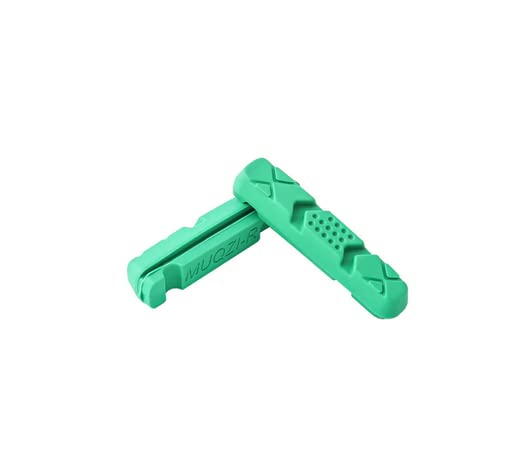 2 x replacement brake pad inserts for Fibrax BROMPTON bikes APPLE GREEN