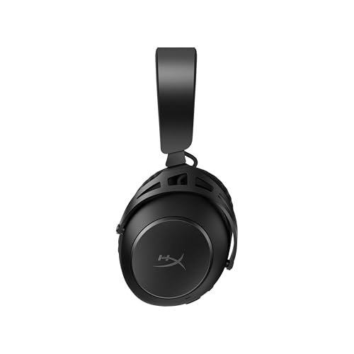 HyperX Cloud Alpha 2 Wireless Gaming Headset – 250 Std Akkulaufzeit, 53-mm-Doppelkammer-Treiber, Bluetooth & 2,4 GHz, RGB-Basisstation, Mikrofon, PC, PS5, PS4, Switch, Mobile, Schwarz 3