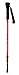 Chinook Walkabout 3, Adjustable Hiking/Skiing Pole (Single) RED, Black