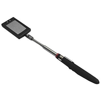 Neilsen CT3423 Telescopic Inspection Mirror with LED – 40 x 64mm Mirror, Extends 290–876mm