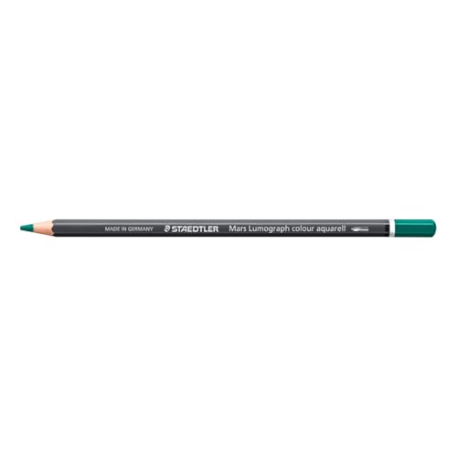STAEDTLER Matita acquerellabile Verde petrolio – Matita artistica acquerellabile con design esagonale – Mina da 3,6 mm, alta intensita di colore e resistenza alla luce