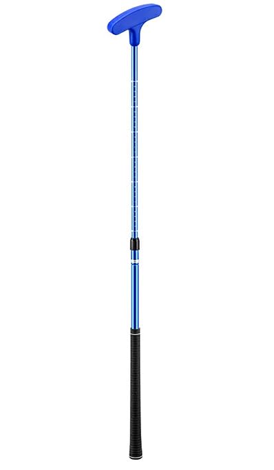 Putt2Win Adjustable Golf Putter - Junior Extendable Shaft Putter For Kids & Adults Mini Putt Golf & Putting Games. Right or Left Handed Extendable Shaft Childrens Golf Putter Golf Gift (Blue, 1)