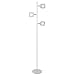 Brightech Tree Floor Lamp for Living Rooms & Offices, Dimmable Standing Lamp for Bedroom Reading, LED Spotlight Floor Lamp, Tall Lamp with Adjustable Panels for Minimal Space Use - White