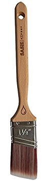 Sash Expert Flat Professional Angled Paint Brush (1-1/2") - Angle Sash Synthetic Paint Brushes - Perfect Edge Brush - Precision Angled Cutter Brush