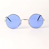 Beatles John Lennon Round Light Blue Lens Sunglasses
