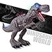 NV Light-up Dinosaur T-rex Toys Boys Kids,Walking & Roaring Battery Operated Dinosaur (Colors May Vary)