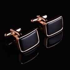 Blazers Proforms Costumes - vintage Stainless Steel Black agate Mens Wedding gift shirt cufflinks