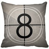 SIXSTARS Film Countdown Pillow Personalized 18x18 Inch Square Cotton Throw Pillow Case Decor Cushion Covers