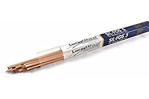 LUCAS MILHAUPT Lucas-Milhaupt 95060 Sil Fos 5 Brazing Alloy 28 Rod Tube