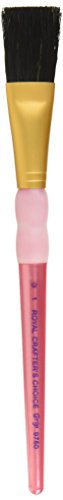 Crafter's Choice Black Bristle Flat Brush-1" Width