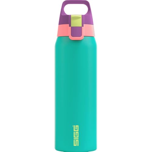 SIGG - Isolierte Trinkflasche - Thermosflasche Shield Therm One Multicolor Reef - kohlensäurehaltige Getränke - Auslaufsicher - Spülmaschinenfest - BP