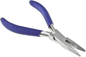 MAQNSCO Professional 5'' Hair Extension Pliers – Stainless Steel Tool for Bond Removal & Fitting – Precision Plier (Blue)