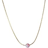Opal Bead Necklace Ball Stone 14k Gold Filled Cable Wire 16 inch+extension