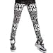 Alexandra Collection Love Dance Leggings for Women Black/White
