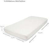 Mamas & Papas Cotbed Mattress Protector AA Quilted 1 Count view 3
