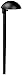 Paradise GL22811BK Cast Aluminum Covered Path Light, Low Voltage 11W Incandescent T5 Wedge Bulb, 4.7'' x 7.1'' x 18.9'', Black (Pack of 6)