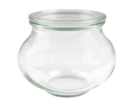 SET OF SIX small 560ml Beautiful Weck Jars. German Made Classic Design. Model 901