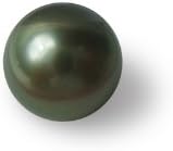 Genuine Black Tahitian Cultured Loose Pearl 11mm Half Drill Gray Overtone Bead natural color -SKU#: ls39